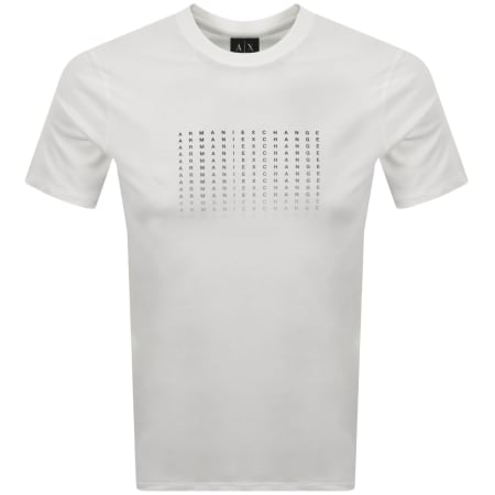 Armani Exchange Logo Print T Shirt White | Mainline Menswear us